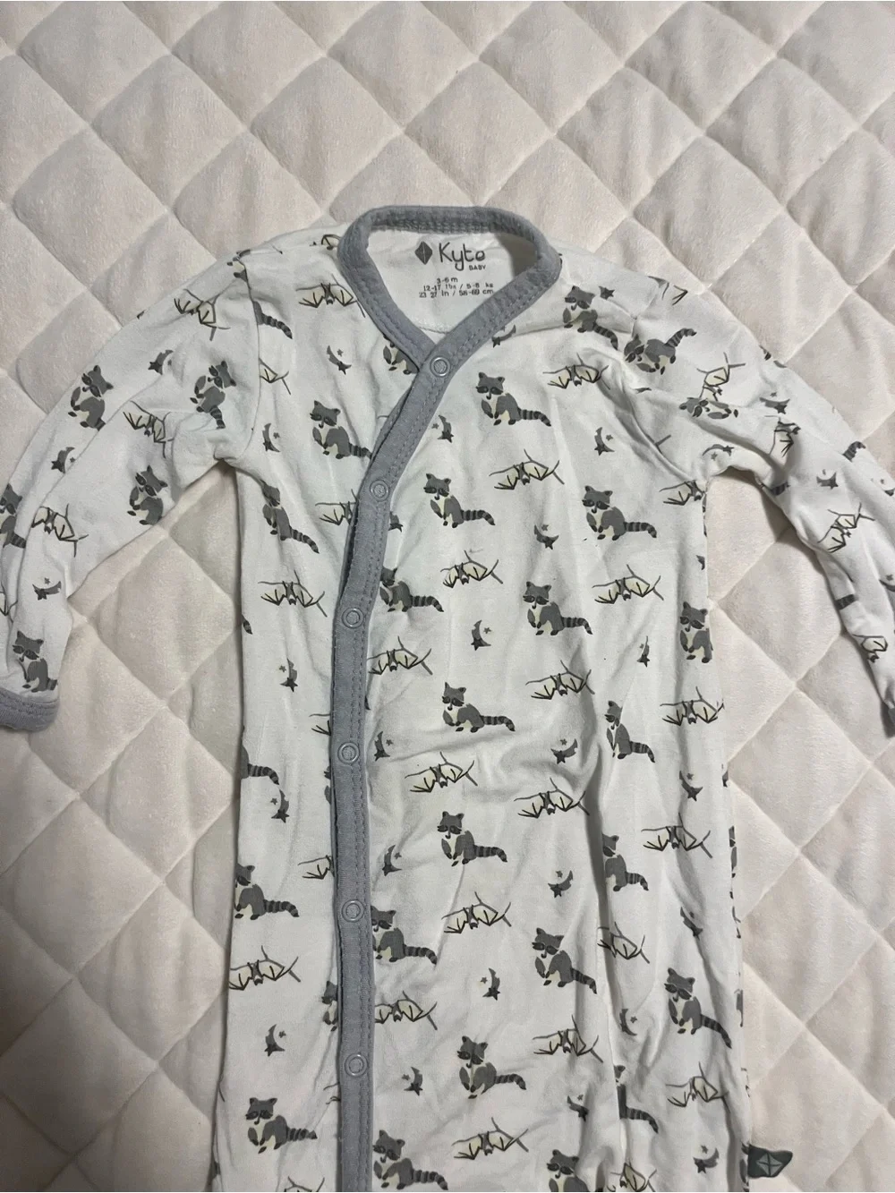 Kyte Baby Bamboo OG Snap Retired Twilight Print Bundler Layette Sack Gown 3-6 mo